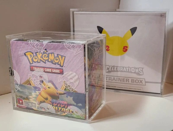 Evoretro Acrylic Display Case for Booster Boxes / Elite Trainer Boxes Ver. 1 with Sliding Lid 5