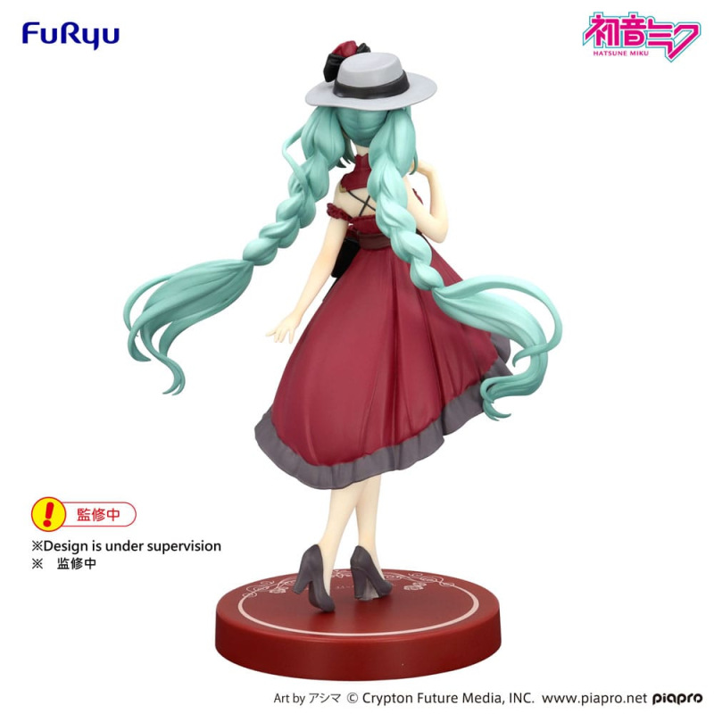 Hatsune Miku Trio-Try-iT PVC Statue Hatsune Miku Outing Dress Red Color Ver. 19 cm 5