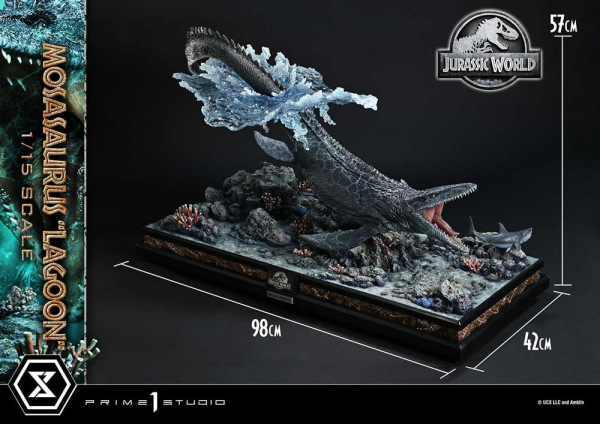 Jurassic World Legacy Museum Collection Statue 1/15 Mosasaurus "Lagoon" Bonus Version 57 cm 7