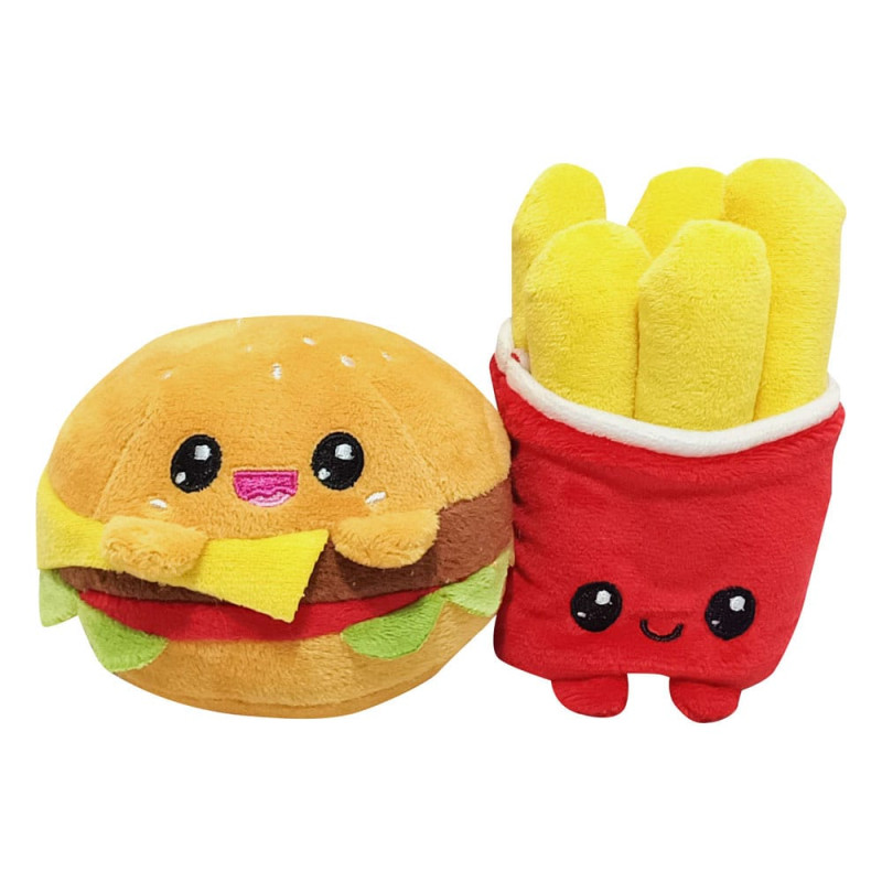 Yummis Together Plush Figures 2 Pack Burger & Fries in Take Away Bag 21 cm 1