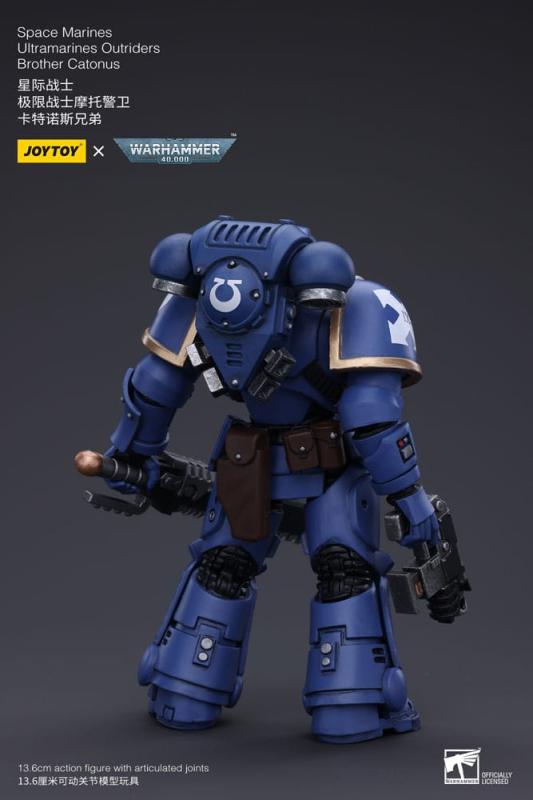 Warhammer 40k Action Figure 1/18 Space Marines Ultramarines Outriders Brother Catonus 14 cm 3