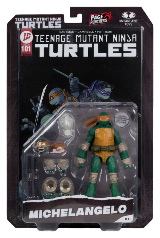 Teenage Mutant Ninja Turtles Page Punchers Action Figure Michelangelo 13 cm 8