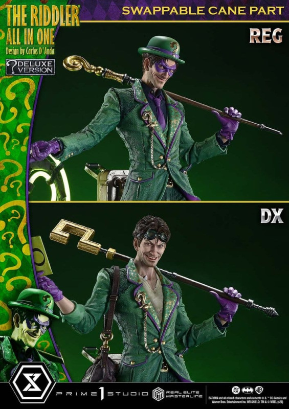 DC Comics Real Elite Masterline Series Statue 1/3 The Riddler All In One (Design by Carlos D'Anda) D 14