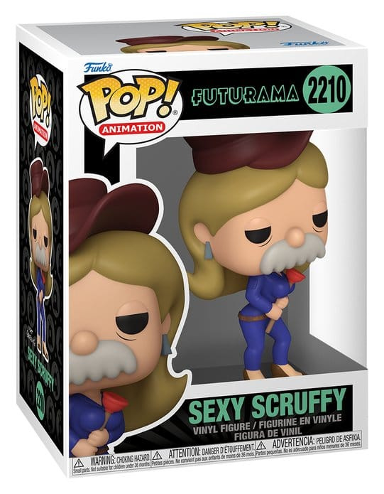 Futurama Pop! Animation Vinyl Figure Sexy Scruffy 9 cm 1