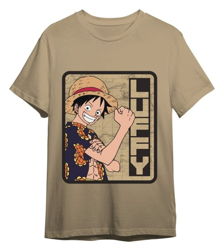 One Piece T-Shirt Monkey D. Luffy Sand Size M 1