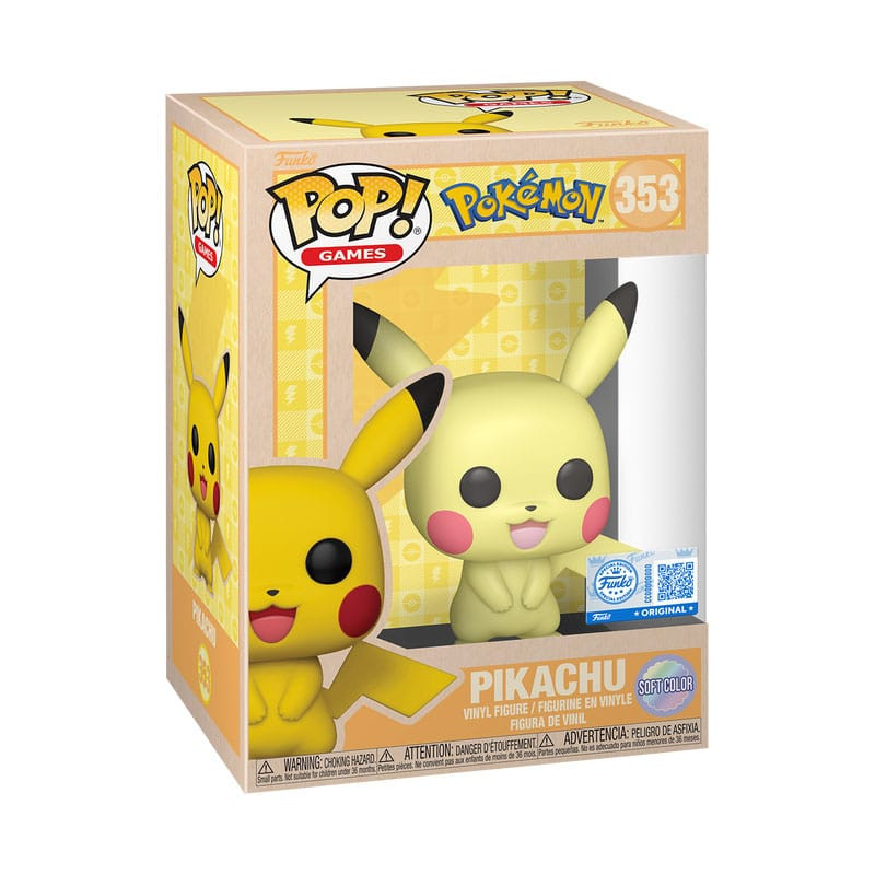 Pokémon POP! Games Vinyl Figure Pikachu (SftClr) 9 cm 1