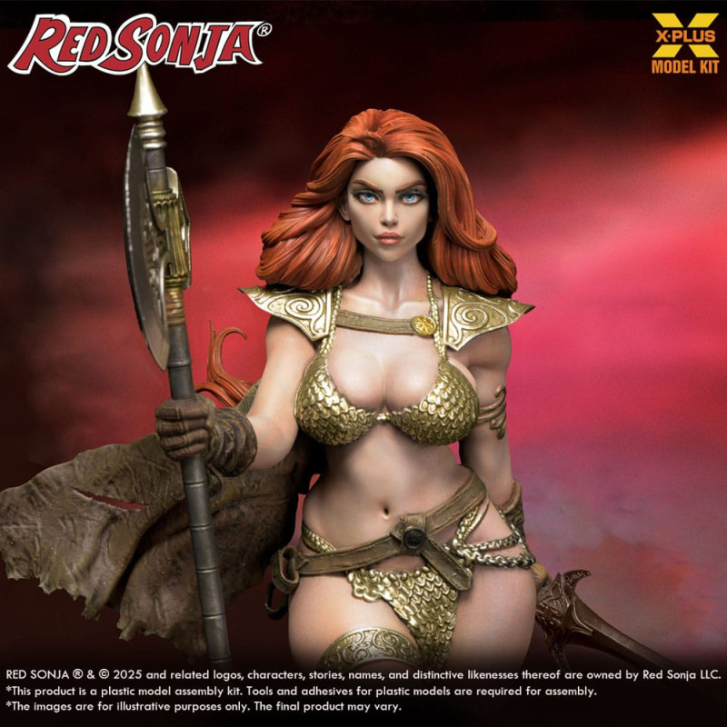 Red Sonja Plastic Model Kit 1/8 Red Sonja reissue 27 cm 6