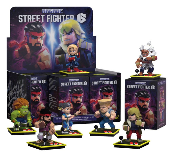 Arcade: Capcom Street Fighter Series 4 inch Vinyl Figure Blind Box Display (6) 9