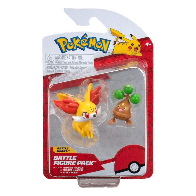 Pokémon Battle Figure First Partner Set Figure 2-Pack Fennekin, Bonsly 5 cm