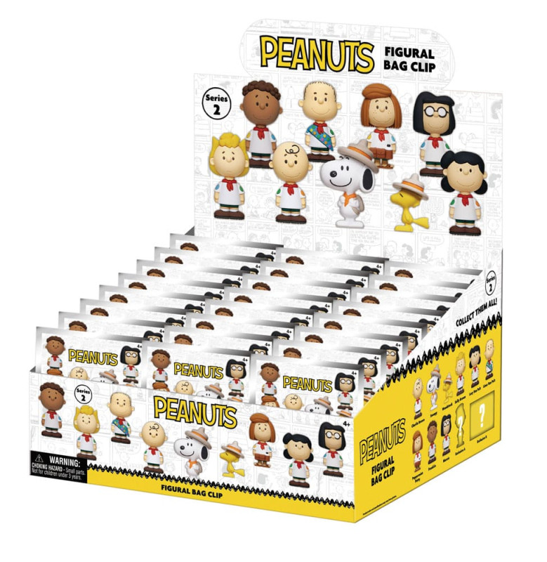 Peanuts 3D PVC Bag Clips Snoopy Series 2 Display (24) 2