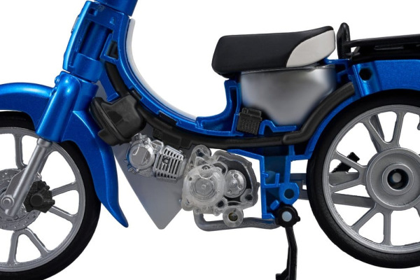 Honda Kaitanics Plastic Model Kit Super Cub 110 Glint Wave Blue Metalic 10