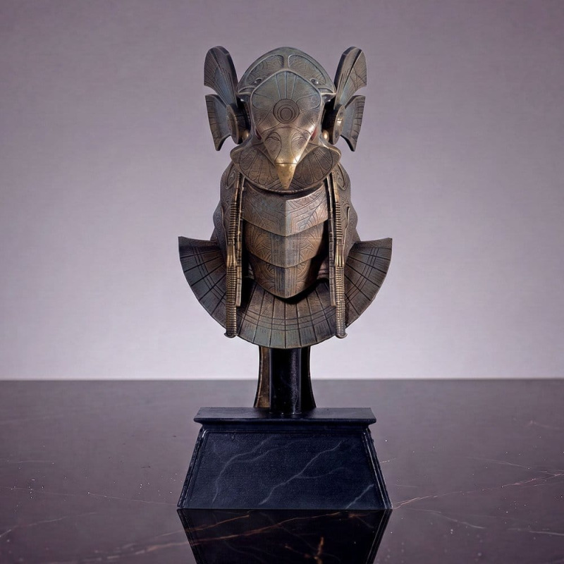 Stargate Desktop Replica Helmet Replica Horus Guard Helmet 15 cm