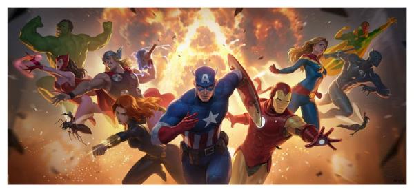 Marvel Art Print The Avengers Assemble 71 x 33 cm - unframed