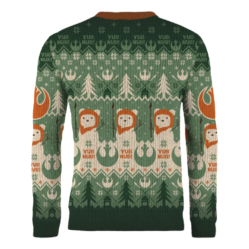 Star Wars Christmas Sweater Ewok'n around the Christmas Tree Size M 1