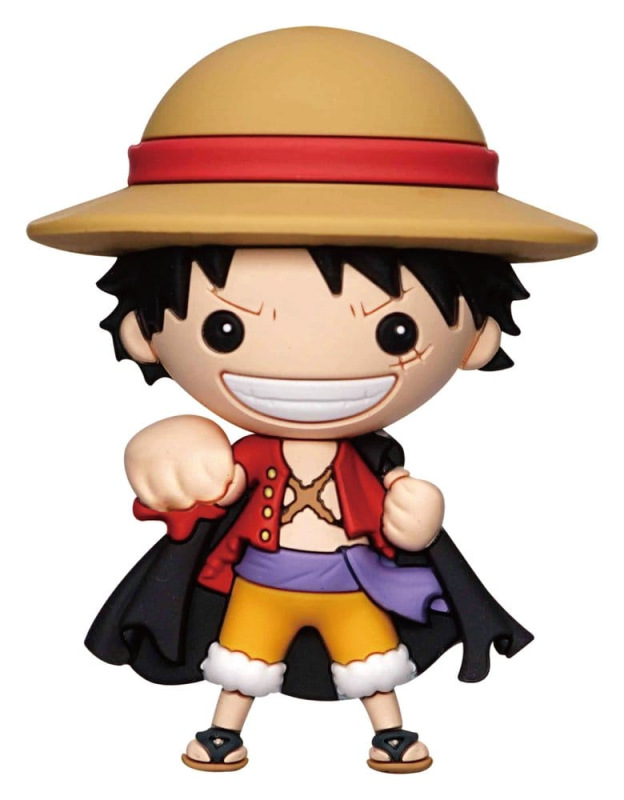 One Piece 3D Foam Magnet Luffy with Cape