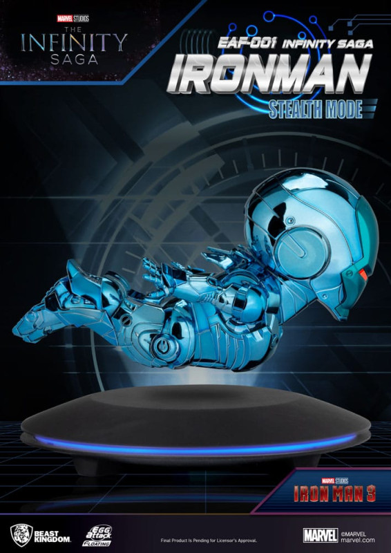 Marvel Egg Attack Floating Figure The Infinity Saga Ironman Stealth Mode 16 cm 2
