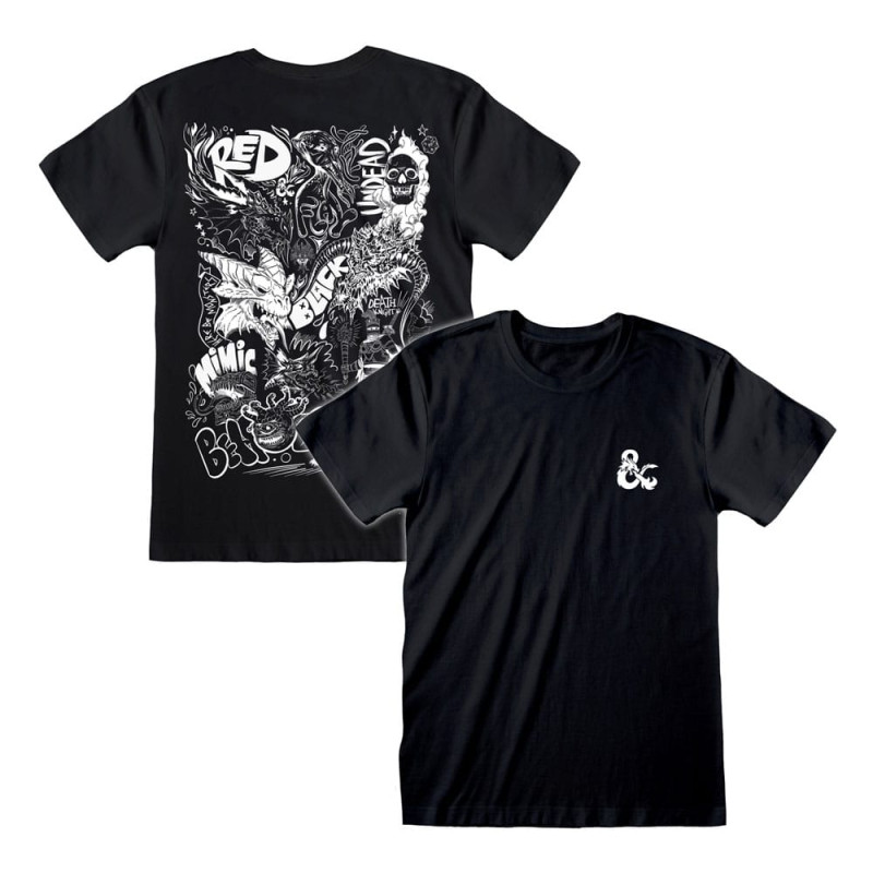 Dungeons & Dragons T-Shirt Doodle Size S