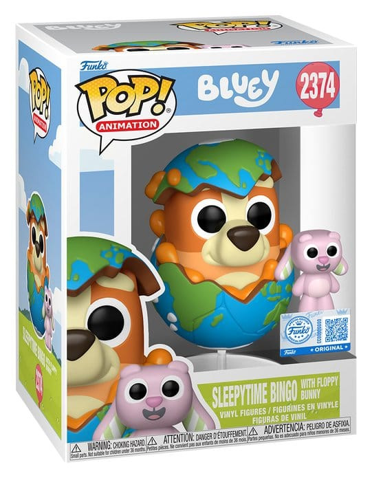 Bluey POP! & Buddy Vinyl Figure Sleepytime Bingo with Floppy Bunny 9 cm 1