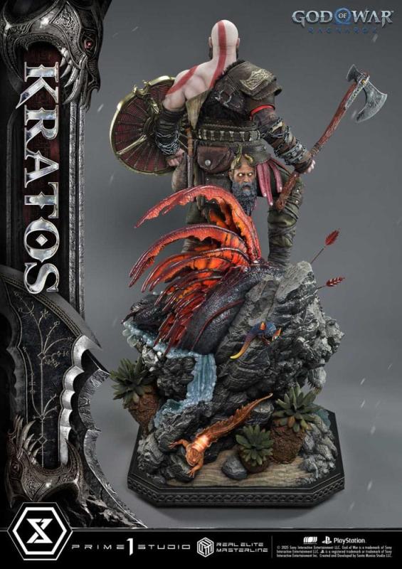 God of War: Ragnarok Real Elite Masterline Series Statue 1/3 Kratos Ultimate Version 95 cm 9