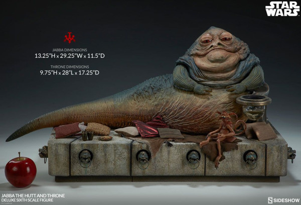 Star Wars Episode VI Action Figure 1/6 Jabba the Hutt & Throne Deluxe 34 cm 7