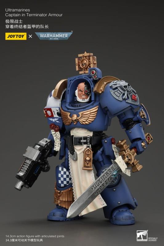 Warhammer 40k Action Figure 1/18 Ultramarines Captain In Terminator Armour 14 cm