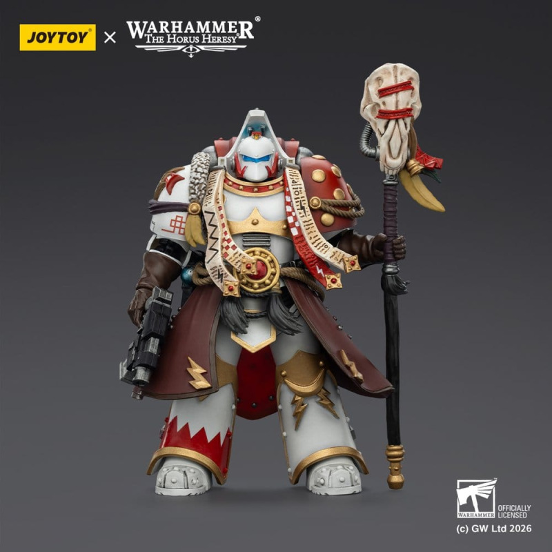 Warhammer 40,000 Action Figure White Scars Stormseer Consulwith Force Staff and Bolt Pistol 12 cm 1