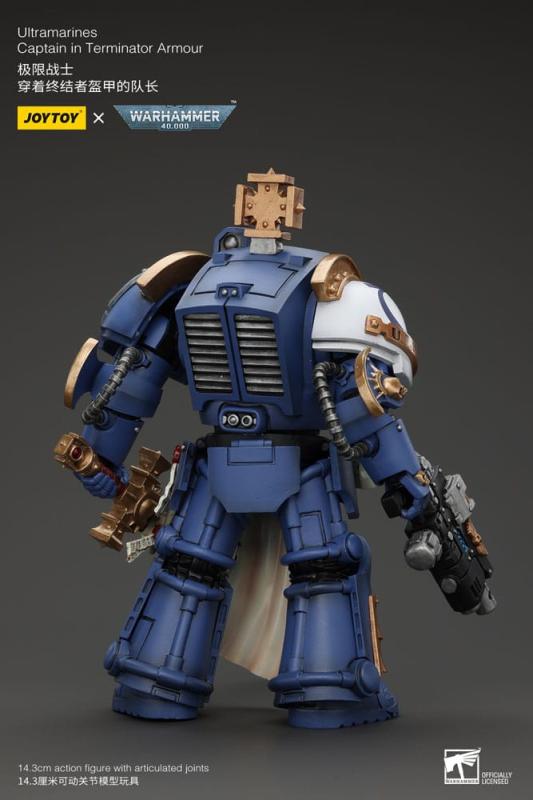 Warhammer 40k Action Figure 1/18 Ultramarines Captain In Terminator Armour 14 cm