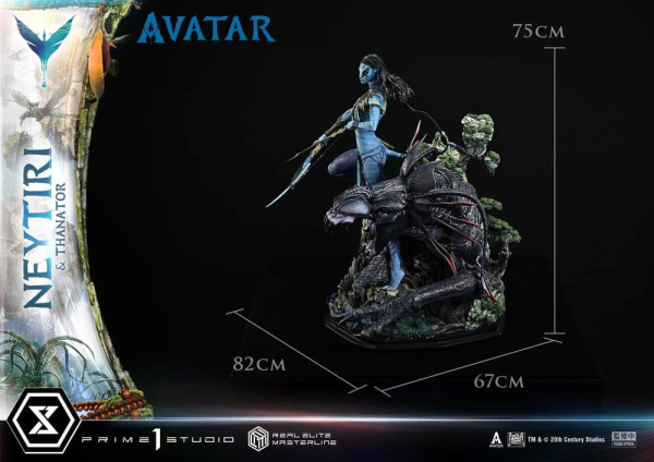 Avatar (Film) Real Elite Masterline Series Statue 1/4 Neytiri & Thanator 75 cm 7