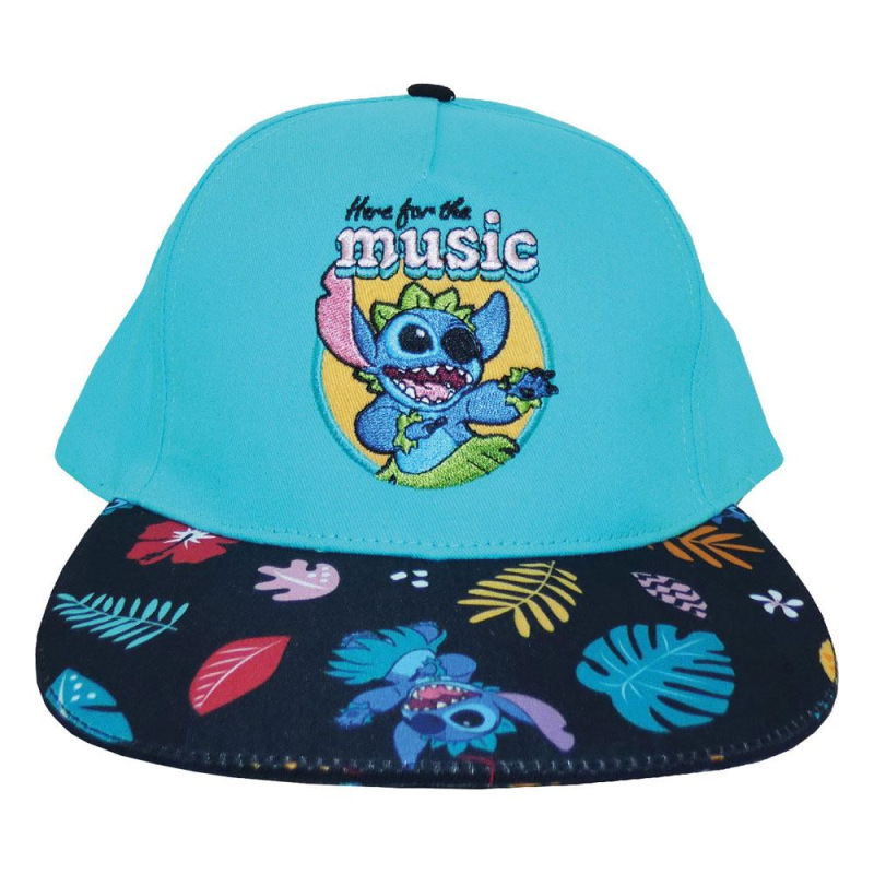 Lilo & Stitch Curved Bill Cap Here For The Music 1