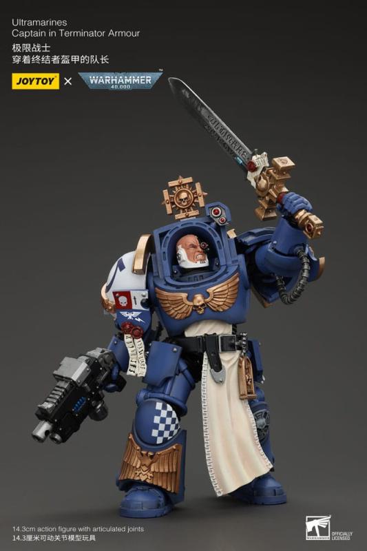 Warhammer 40k Action Figure 1/18 Ultramarines Captain In Terminator Armour 14 cm