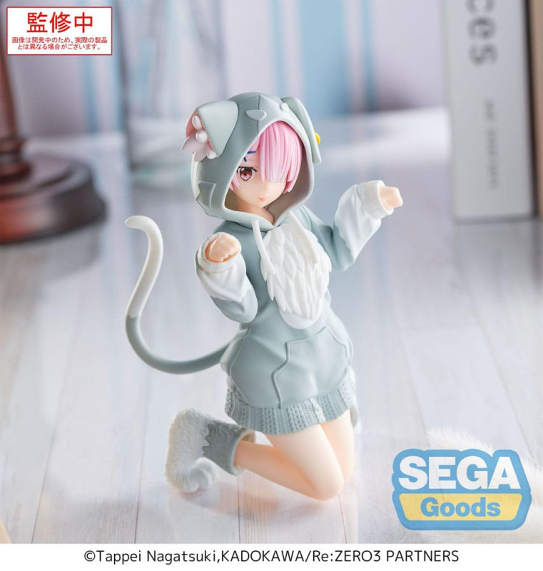 Re:Zero Starting Life in Another World Yumemirize PVC Statue Ram Mofumofu Pack 11 cm 3