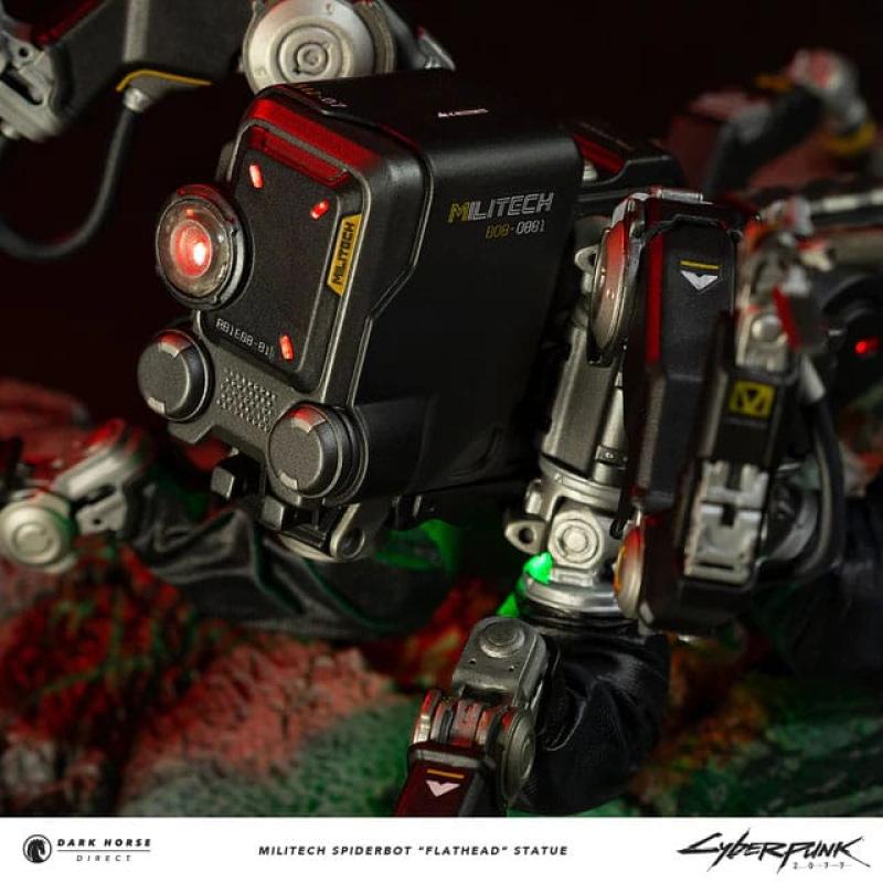 Cyberpunk 2077 Statue Militech Spiderbot "Flathead" 25 cm