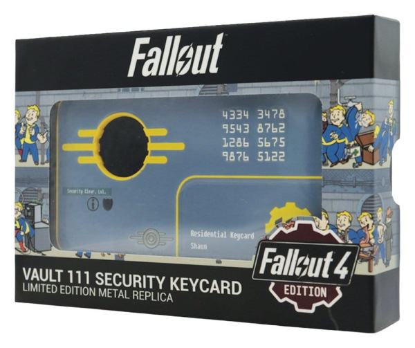 Fallout Replica Security Keycard Vault 111 Limited Edition 11 cm 4