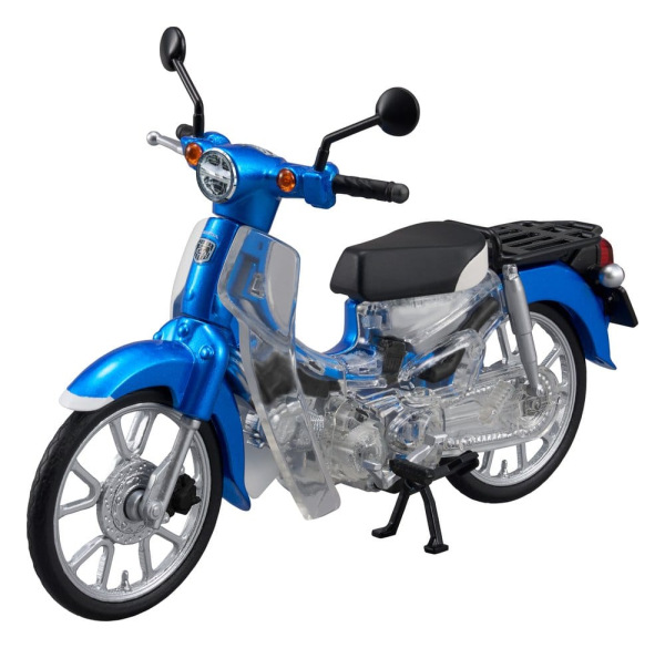 Honda Kaitanics Plastic Model Kit Super Cub 110 Glint Wave Blue Metalic 8