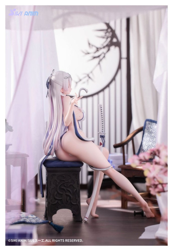Original Character PVC Statue 1/7 The Color of the Blue - White Snake Deluxe Edition 20 cm 7