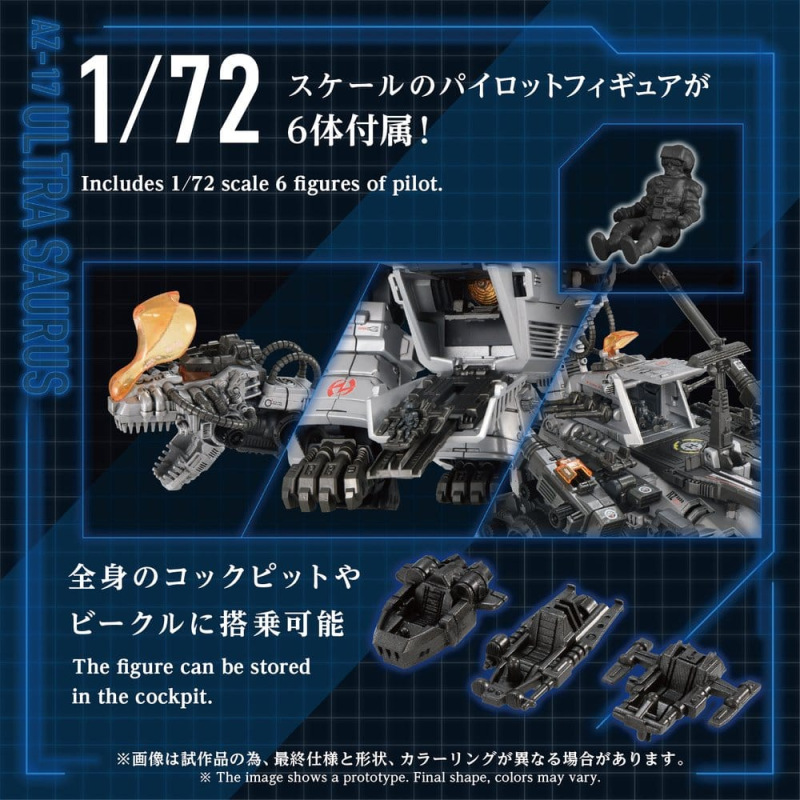 Zoids Plastic Model 1/72 AZ-17 Ultra Saurus 58 cm 10