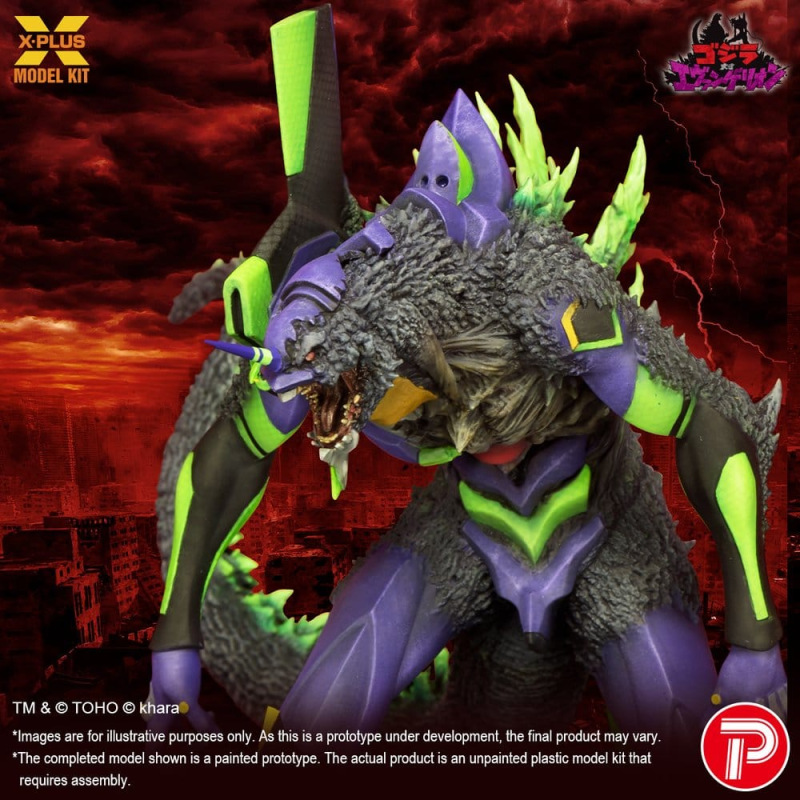 Godzilla vs. Evangelion Plastic Model Kit Evangelion Test Type-01 “G” Awakened Form 20 cm 6