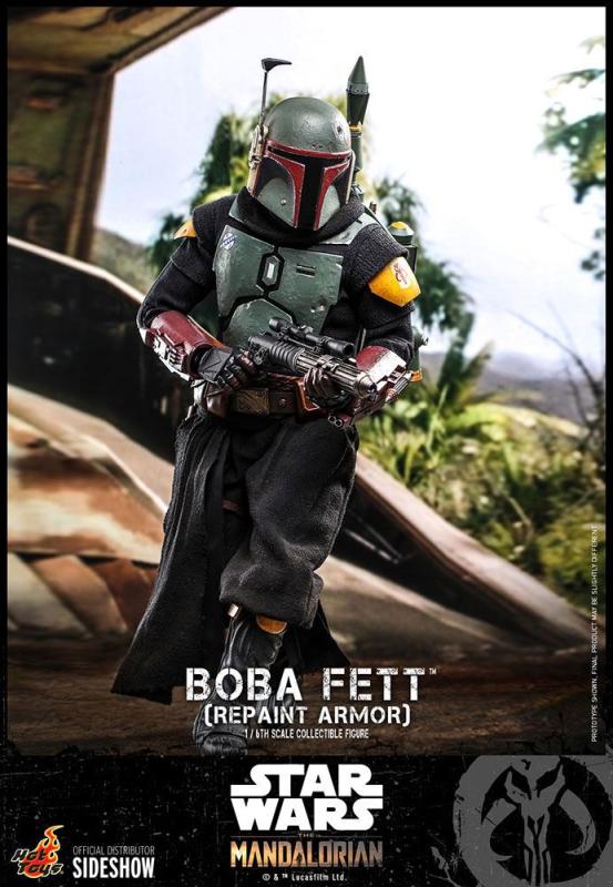 Star Wars The Mandalorian Action Figure 1/6 Boba Fett (Repaint Armor) 30 cm