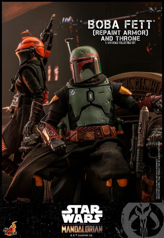 Star Wars: The Mandalorian Action Figure 1/6 Boba Fett Repaint Armor and Throne Special Edition 30 c 1