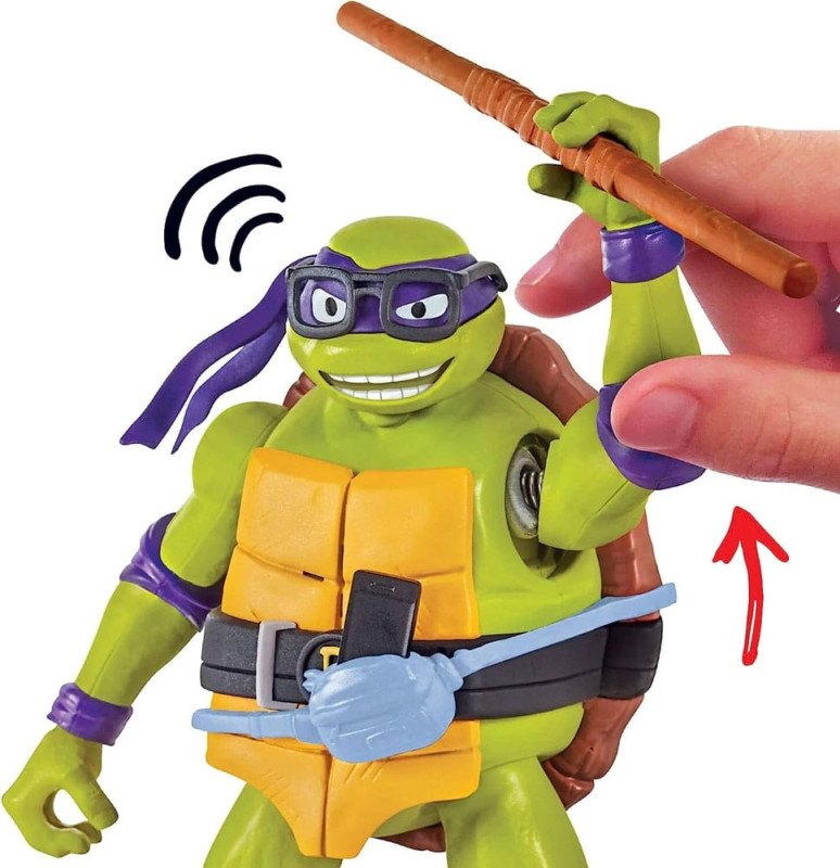 Teenage Mutant Ninja Turtles: Mutant Mayhem Ninja Shouts Action Figure Donatello 14 cm 4