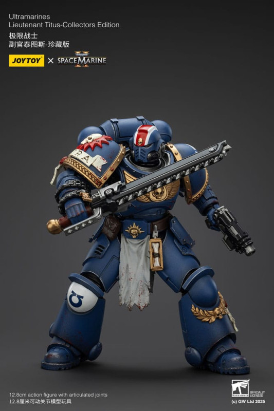 Warhammer 40,000: Space Marine 2 Action Figure Ultramarines Lieutenant Titus Collectors Edition 13 c 12