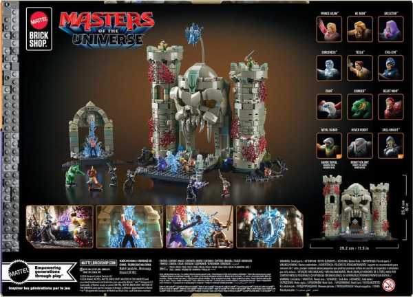 Masters of the Universe Mattel Brick Shop Construction Set Castle Grayskull 4