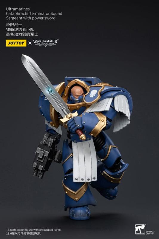 Warhammer The Horus Heresy Action Figure 1/18 Ultramarines Cataphractii Terminator Squad Sergeant wi