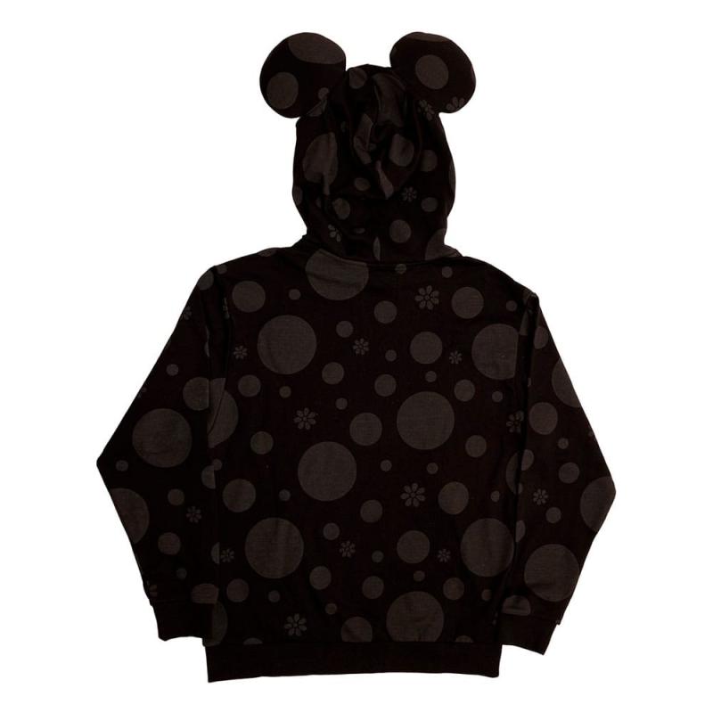 Disney by Loungefly Hoodie Sweater Unisex Minnie Rocks the Dots Florals Size M 7