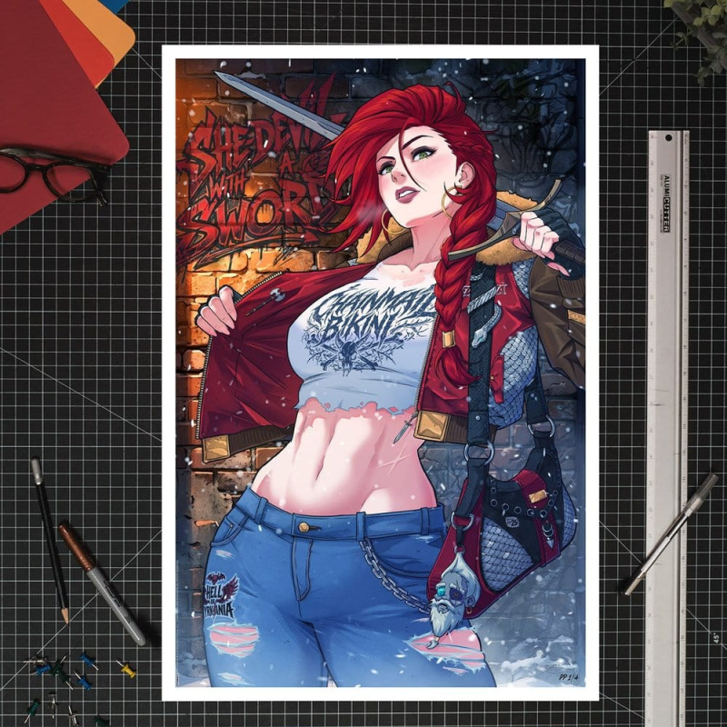 Dynamite Entertainment Fine Art Print Red Sonja 61 x 41 cm - unframed 1