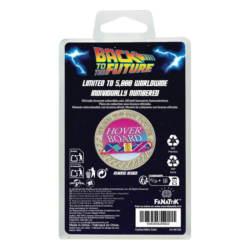 Back To The Future Collectable Coin Hoverboard Limited Edition 2