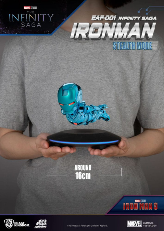 Marvel Egg Attack Floating Figure The Infinity Saga Ironman Stealth Mode 16 cm 6