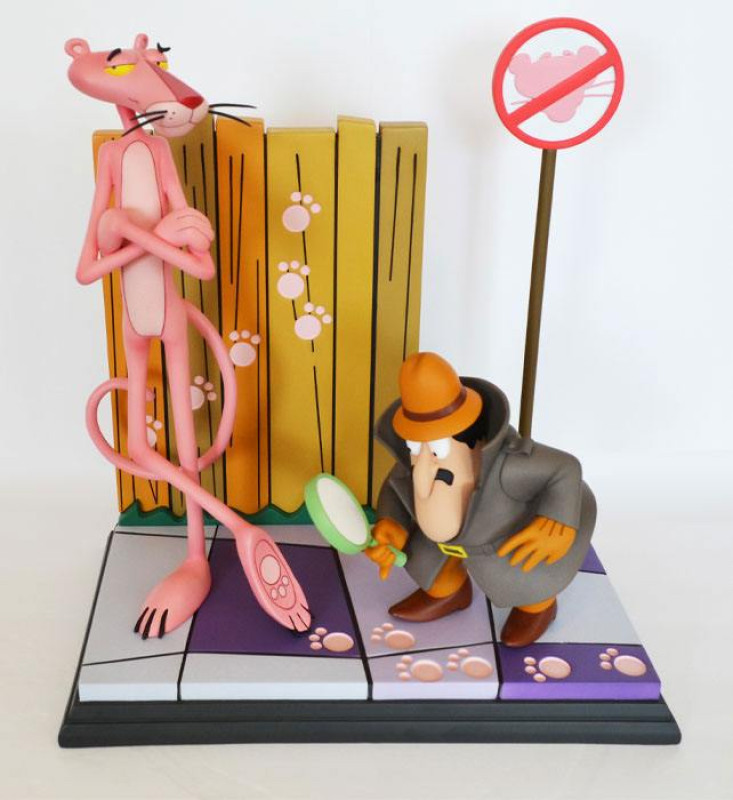 The Pink Panther Statue Pink Panther & The Inspector 41 cm 7