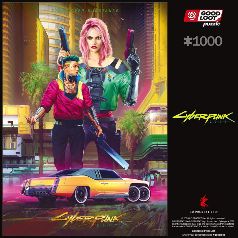 Cyberpunk 2077 Puzzle Kitsch Style (1000 pieces) 2