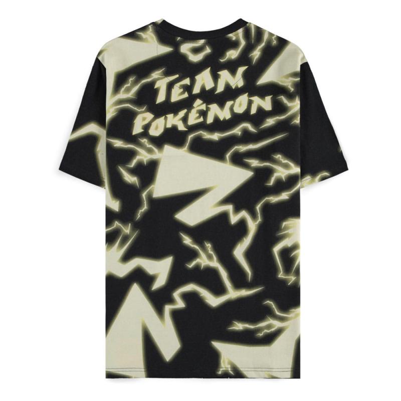 Pokémon T-Shirt Mirage AOP Pikachu Lightning Size L